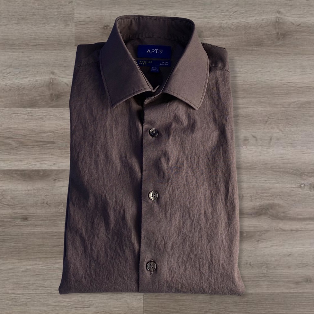 APT. 9 Boys Long Sleeve Button Down Dress Shirt